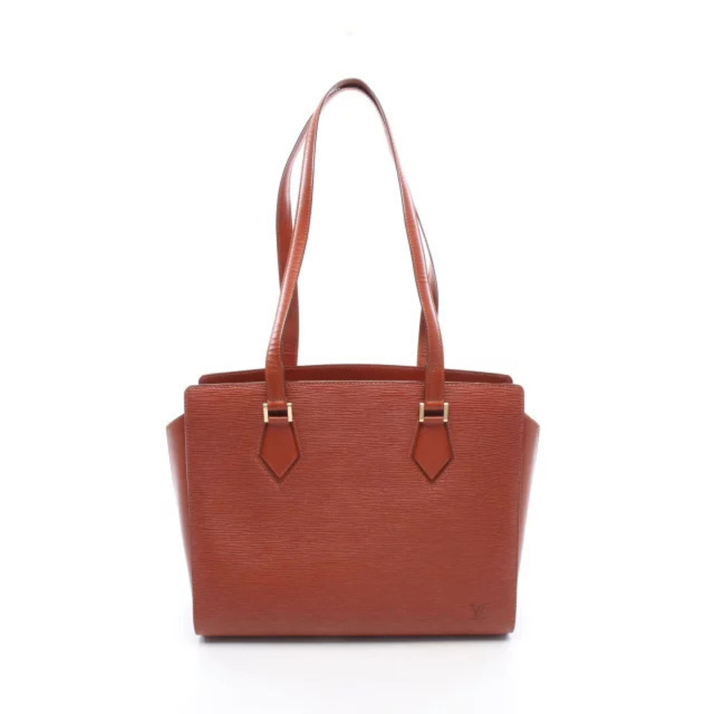 Louis Vuitton Duplex Epi Kenya Brown Tote Bag Leather